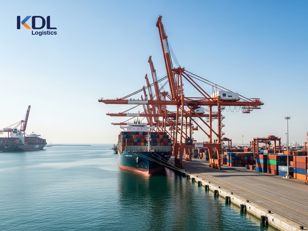 أنواع الشحن البحري مع شركة kdl